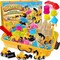 Summer Sand Toys Sensory Bin - Play Sand Kit with Construction Set Toy Truck and 4lbs Magical Sand, Pretend Play Beach Sensory Toy Sandbox, Kids Gifts for Girls and Boys